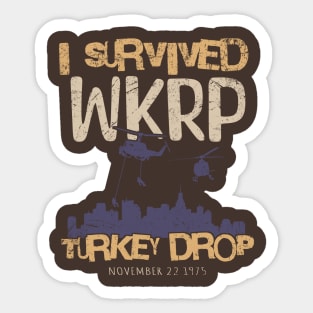 I Survived Wkrp Turkey Drop Sticker